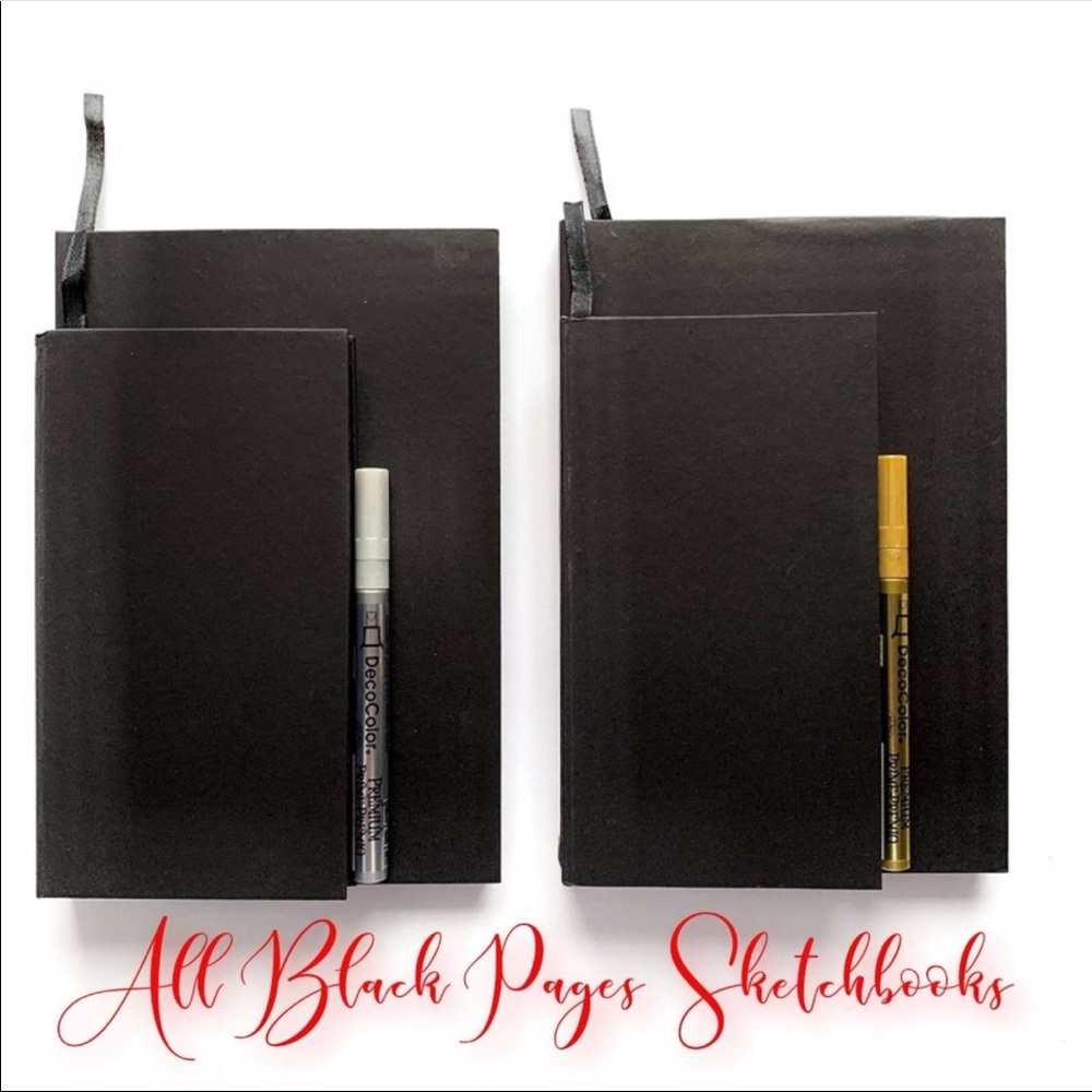 Art Journal Memory Book Black Paper Sketch Book
